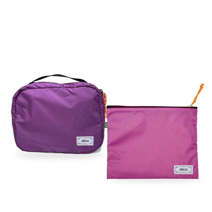 Kit Hotel + Lima — Roxa com Nécessaire Lima Rosa