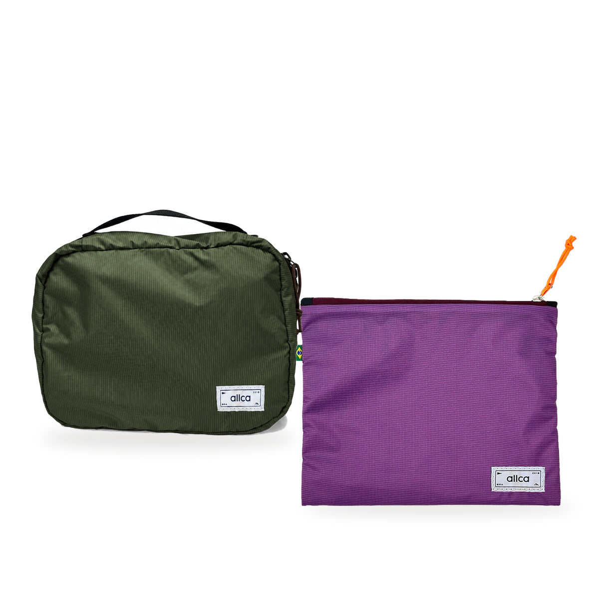 Kit Hotel + Lima — Verde Araucária com Nécessaire Lima Roxo