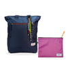 Kit Tote + Lima - Minuano — Azul Aurora / Com charm com Nécessaire Lima Rosa