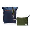 Kit Tote + Lima - Minuano — Azul Aurora / Com charm com Nécessaire Lima Verde Araucária