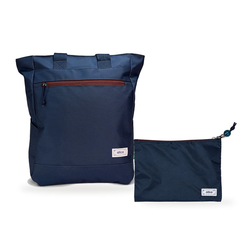 Kit Tote + Lima - Minuano — Azul Aurora / Sem Charm com Nécessaire Lima Azul Aurora
