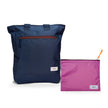 Kit Tote + Lima - Minuano — Azul Aurora / Sem Charm com Nécessaire Lima Rosa