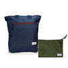 Kit Tote + Lima - Minuano — Azul Aurora / Sem Charm com Nécessaire Lima Verde Araucária