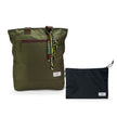 Kit Tote + Lima - Minuano — Verde Araucária / Com charm com Nécessaire Lima Preto