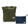 Kit Tote + Lima - Minuano — Verde Araucária / Sem Charm com Nécessaire Lima Azul Aurora