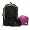 Mochila charlie café e areia + Nécessaire Hotel Rosa _ Kit viagem.
Mochila dobrável.
Allcatrazes
Allca
