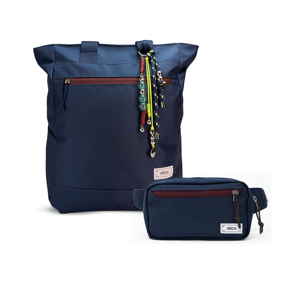 Kit Em Movimento com Minuano x Minuano, Azul Aurora / Com charm e Azul Aurora da Allcatrazes