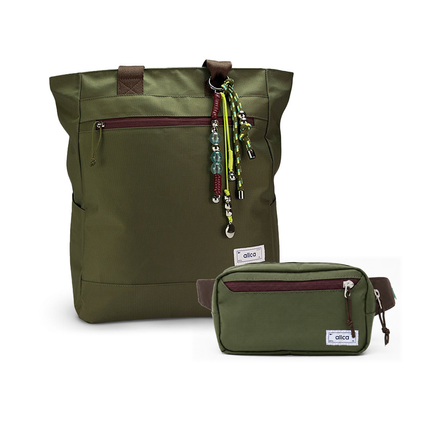 Kit Em Movimento com Minuano x Minuano, Verde Araucária / Com charm e Verde Araucária da Allcatrazes