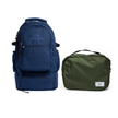 Kit Travel Essential com Mochila Alfa 3.0 33L Azul e Nécessaire Hotel Verde Araucária da Allcatrazes