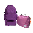 Kit Travel Essential com Mochila Alfa 3.0 33L Roxo e Nécessaire Hotel Rosa da Allcatrazes