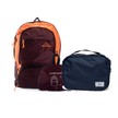 Kit Travel Essential, Bordô | Laranja e Azul Aurora, Nécessaire Hotel Azul Aurora da Allcatrazes